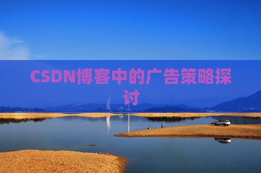 CSDN博客中的广告策略探讨